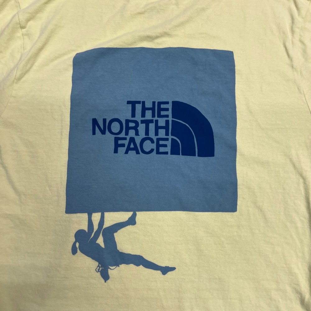The North Face Womens Yellow Rock Climbing Graphic T-Shirt Large - Picture 5 of 6